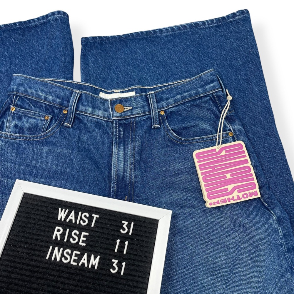 LMOTHER Wide Leg Jeans Baggy NWT Sz 27 Rigatoni Sneak $248 Free People SNACKS - Picture 12 of 12